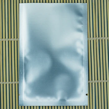 

Top Open Mylar Foil Bag Matte Surface 100pcs Silver Dumb Aluminum Foil Plastic bags Heat Sealable,Food sachets pack sugar pouch
