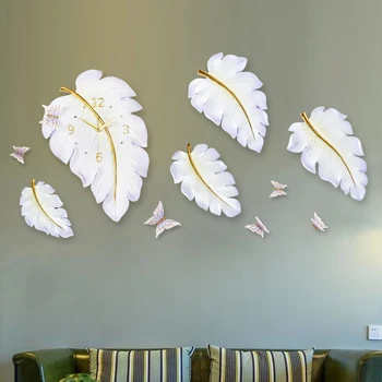 

Nordic Mute Wall Clock Creative Big Wall Clock Home Decoration Living Room Bedroom Home Decoration Modern Design DD45WC