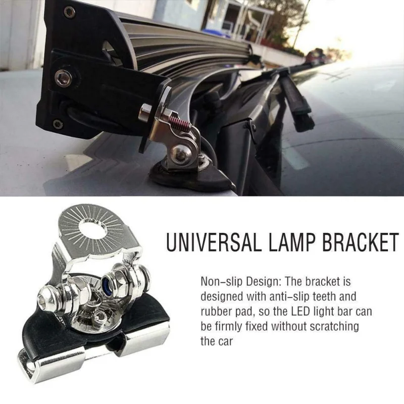 

Universal Car Hood LED Work Light Mount Bracket 360 Degree Rotatable Stainless Steel Truck Engine Cover Work Lamp Holder