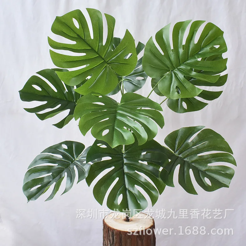 Branches Simulation Turtle Leaf Green Plant Artificial Plants Simulative Tropical Palm Plants Fake Party Plant Home Decoration