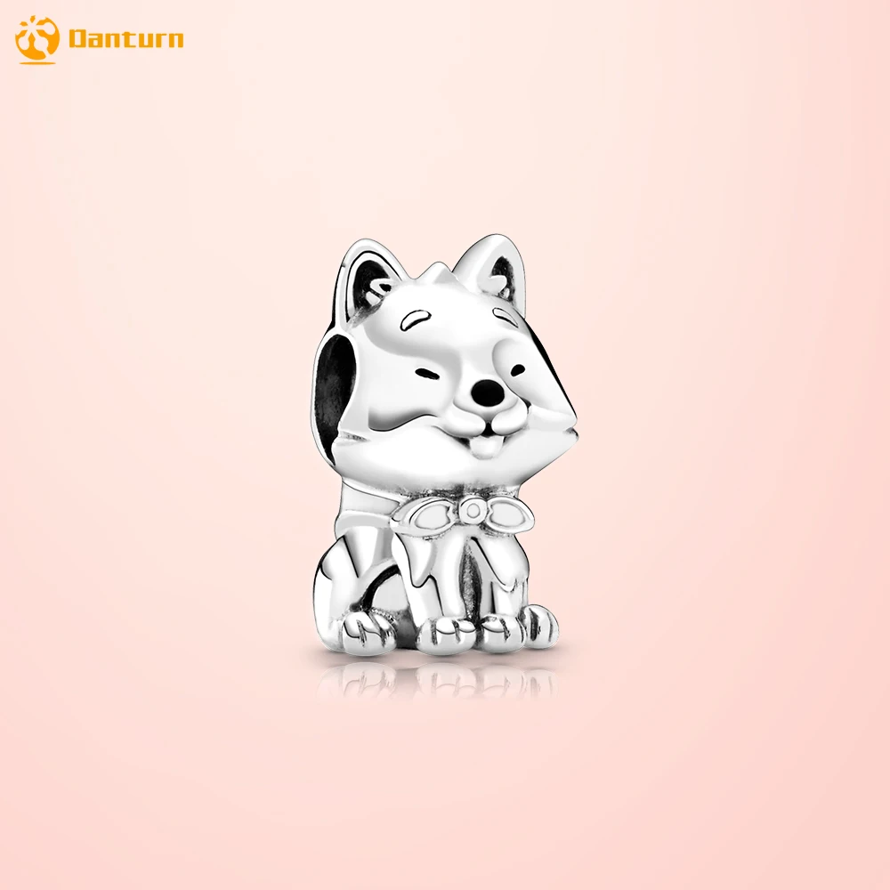 

Danturn 925 Sterling Silver Beads Janpanese Akita Inu Dog Charm fit Original European Bracelets for Women Jewelry Making Gift