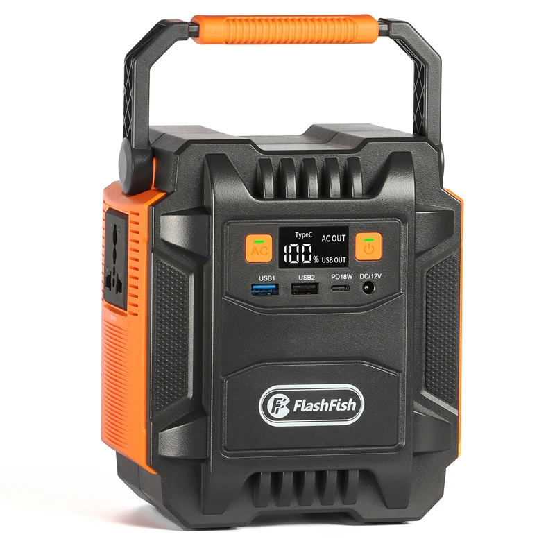 Flashfish-屋外およびキャンプ用のポータブル電源,200W,230v,110 mah