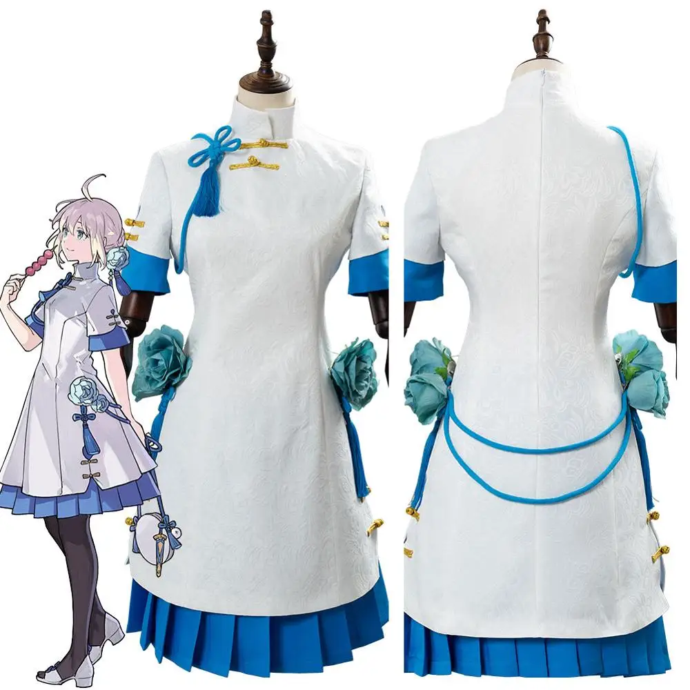 Платье Чонсам Fate Grand Order Caster FGO Arutoria Pendoragon Шанхайский карнавальный костюм на