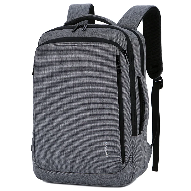 gray 2 JODIMITTY Рюкзак Для Ноутбука Мужской Бизнес ноутбук Mochila водонепроницаемый рюкзак usb зарядка сумки дорожные сумки - Цвет: gray 2