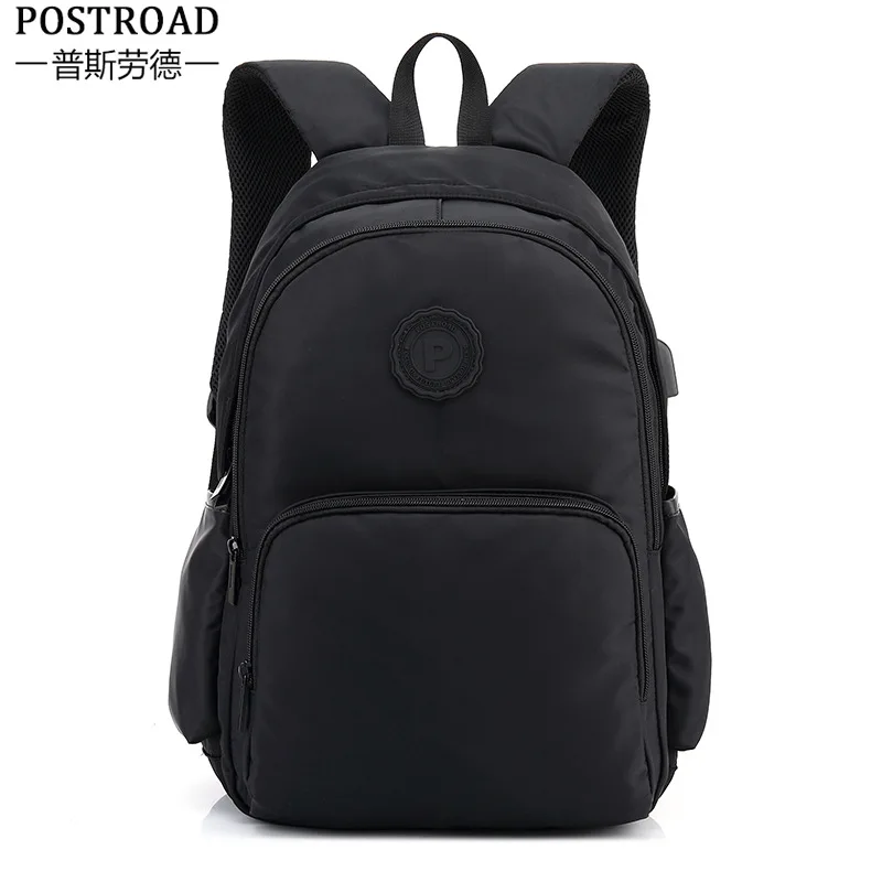 

Summer Men's Bag Black Casual Travel Backpack Oxford Cloth Anti-Spillage Backpack
