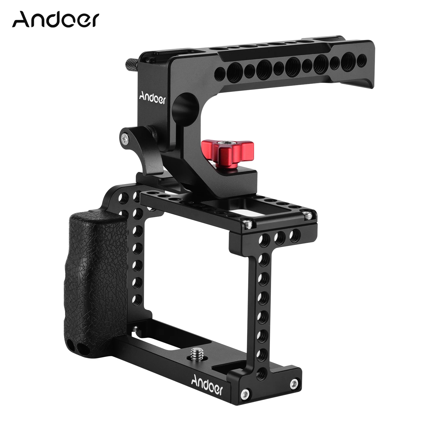 Andoer Camera Cage Video Stabilizer + Top Handle Kit Aluminum Alloy