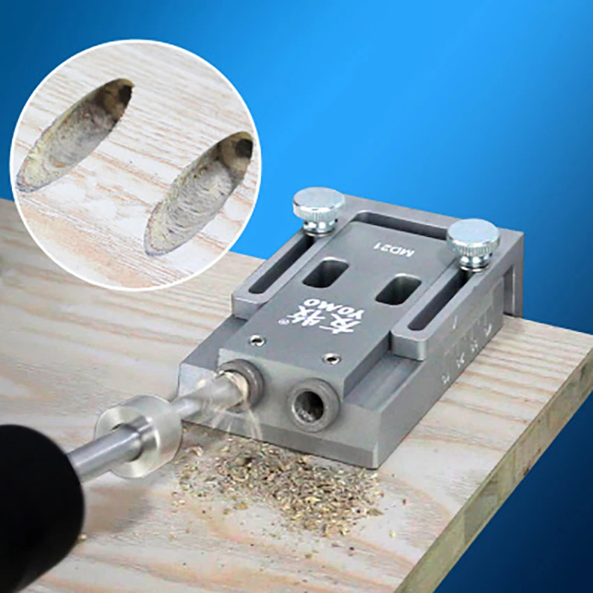 Pocket Hole Puncher Woodworking Punching Locator Carpenter DIY Guide Tools 15 degree Oblique Jig Punch Positioning 9mm | Инструменты