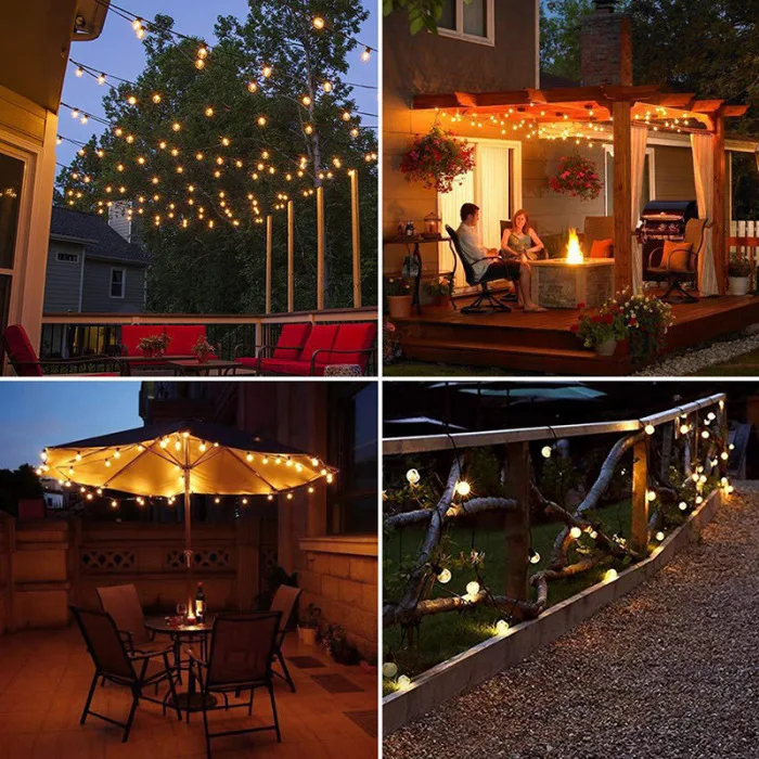 Newly LED Stringlight Decoration Bulbs Lights Hanging for Home Patio Garden Party Outdoor XSD88