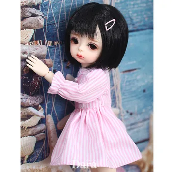 

FREE SHIPPING NUDE BALD DORIS DIY jointed body 26CM BIG EYES BJD for girls joint change makeup dolls