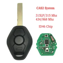 Datong coche del mundo de llave de Control remoto para BMW CAS2 sistema 1 3 5 7 Serie 433 Mhz ID46 Chip de Control remoto inteligente reemplazar la llave del coche