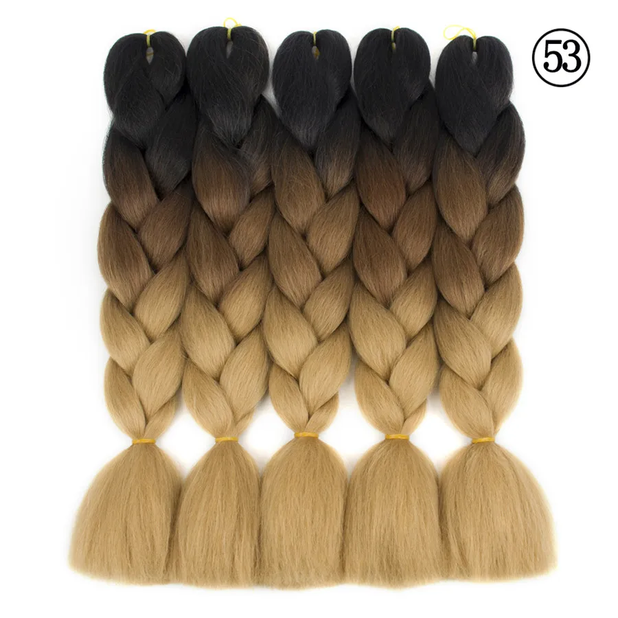 Aigemei Япония канекалон Jumbo косы Ombre синтетическое плетение волос 100 г 24 дюймов