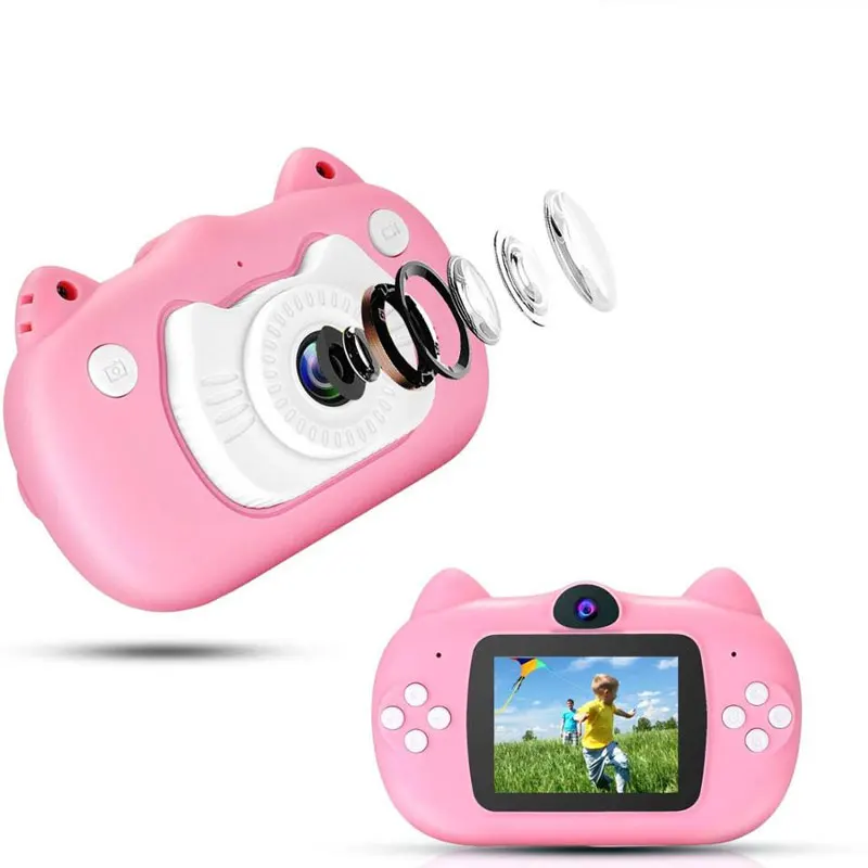 Детская цифровая камера с двумя объективами видеокамера s для детей игрушки 2 0