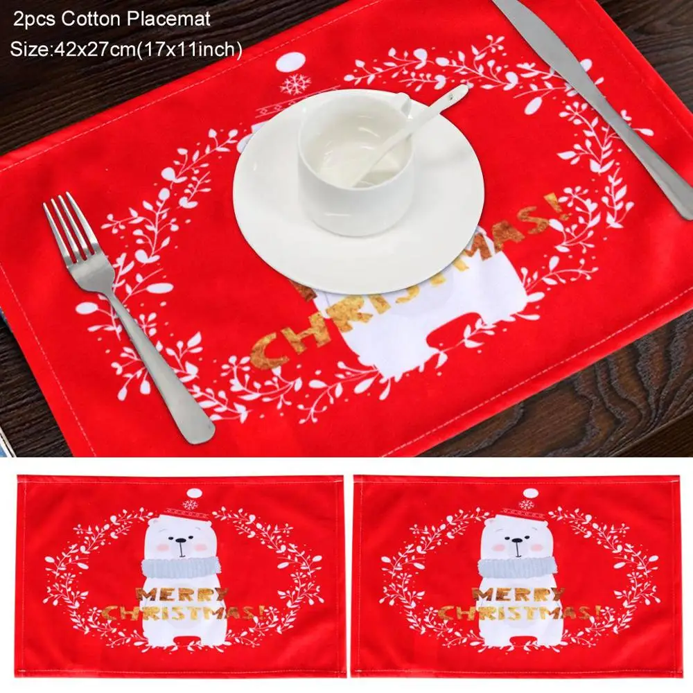 Placemat 1 Рождественская елка юбка рождественские украшения для дома Рождественские подарки Navidad Natal Noel Kerst нового года - Цвет: Placemat 1