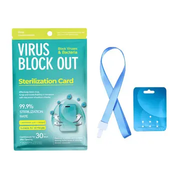 

Lanyard Air Sterilization Card Air Freshener Sterilization Card Disinfection Anti Virus Antibacterial Protection Card Outdoor