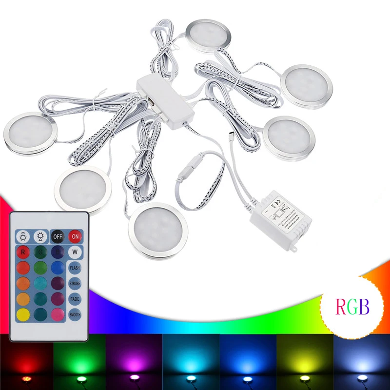 Пульт дистанционного управления RGB декоративная купольная лампа светодиодный потолочный светильник для кабины 6 шт. комплект для кемперов фургон-дом на колесах