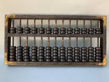 

wedding decoration Chinese collection pure copper gilt carved abacus Folk arithmetic Bookkeeping Implies careful planning