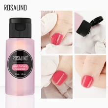 Rosalind 30ml desengraxador de unhas remove o excesso de gel aumenta brilho uv led unha gel polonês removedor da arte do prego escova mais limpa tslm1