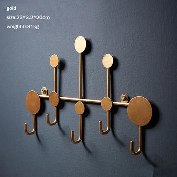 

European-style key storage wall hook porch rack creative dressing room wall hook key hanger