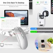 Двухрежимная многофункциональная Bluetooth беспроводная Бесшумная телефонная мышь 1600 dpi тонкие эргономичные оптические мыши для ноутбука ПК ipad pro