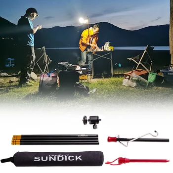 

outdoor camping picnic portable light pole Hiking Folding Lamp lamp pole travel aluminum alloy camp tent lantern light pole