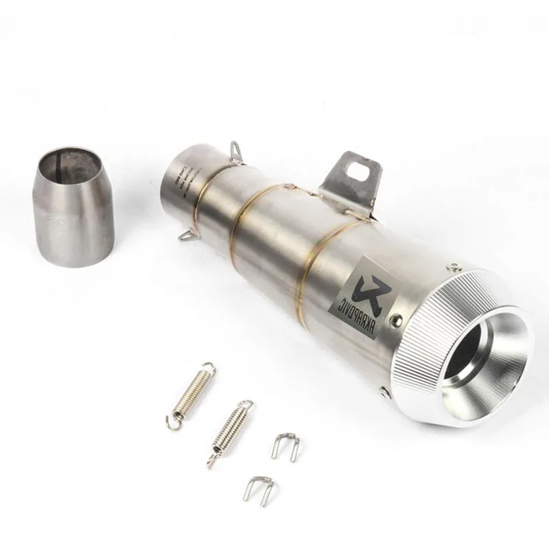 51 мм левый и правый Akrapovic мотоцикл глушитель труба для Honda CBR1000 для Yamaha R6 для Kawasaki выхлопная труба - Цвет: left