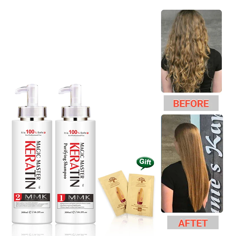 Koop Mj Keratine Set Zonder Penetrante Geur Magic Master Keratine Zuiverende Shampoo Voordat Keratine