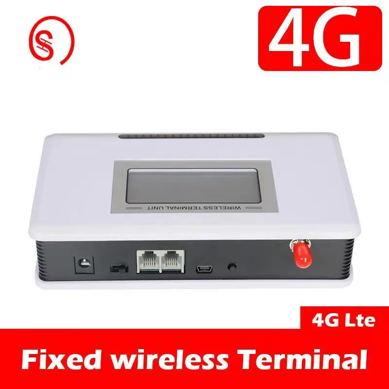Fixed wireless terminal 4G Dialer Connectable desk telephone Recording equipment Support alarm system With screen and battery