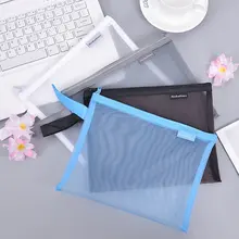 Transparent Student Pen Bag Canvas Gauze Soft Fine Mesh Zipper Portable Storage Pouch School Stationery Bag Hot Desk Accessories Transparent Student Pen Bag Canvas Gauze Soft Fine Mesh Zipper Portable Storage Pouch School Stationery Bag Hot Desk Accessories