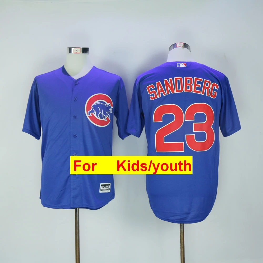 Оранжевый Молодежная майка Chicago Javier Baez Anthony Rizzo Kris Bryant Ryne Sandberg FLEX& Cool Base - Цвет: Оранжевый