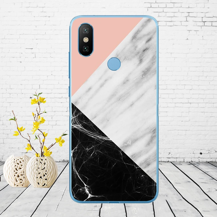 Мягкий силиконовый чехол с мраморным камнем для Xiao mi Red mi 6 6a mi 8 a2 lite note 5 6 pro 7 - Цвет: 4