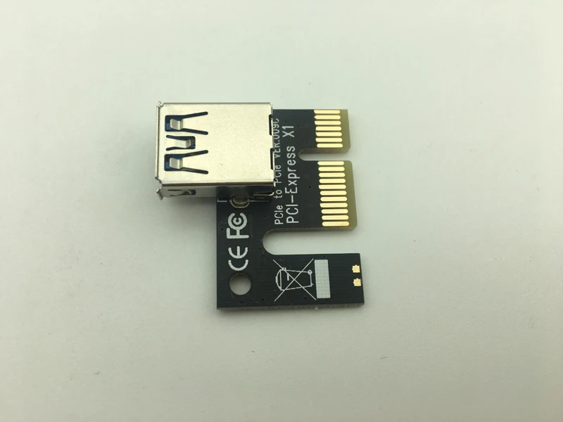 Riser Black VER 009C высококачественный USB 3.0 PCI Express 1X до 16X E удлинитель Райзер карта для