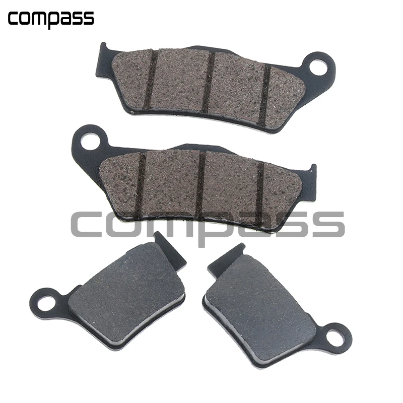 2 пары (4 шт.) набор тормозных колодок для мотоцикла передние и задние фрикционные