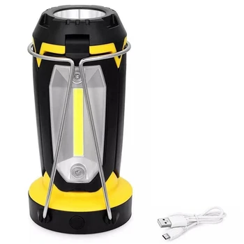 

Cob Work Light Led Flashlight Camping Hiking Emergency Multifunction Rechargeable Light Deformable Fancy Lighting With Usb Cable