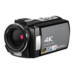 Caméra vidéo Ultra HD 30mp 4K 60FPS, enregistreur numérique vlog, écran IPS 3 pouces, nuit IR (prise ue) 