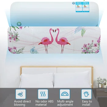 

Air Conditioner Cover with Holes Windshield Air Conditioning Deflector Baffle Shield Wind Guide Month Straight Anti-wind Shield