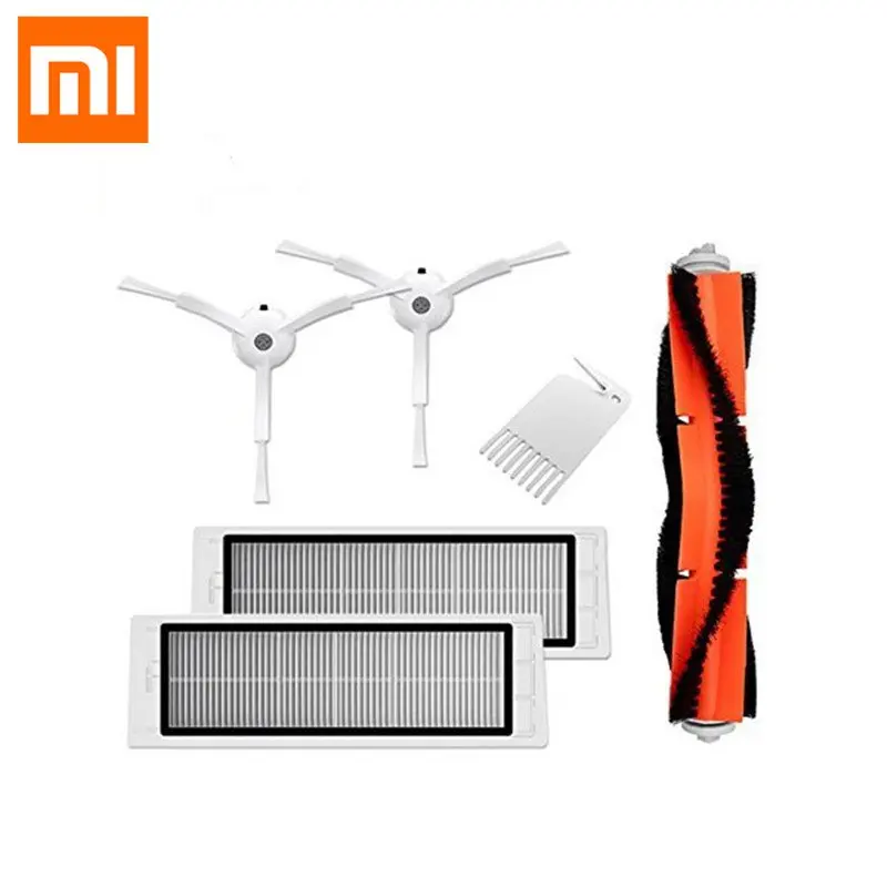 

XIAOMI Original 6Pcs Vacuum Cleaner Part of HEPA Filter Main Brush Cleaning Tool Side Brushes for Mijia/Roborock Vacuum Cleaner