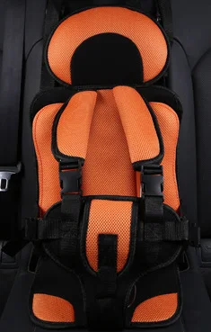 Large orange Детское автомобильное кресло, переносное, 0-12 лет, детское кресло в машину, сидение, лежа, Универсальное автомобильное кресло для детей, кресло, дышащие Чехлы, автомобильное кресло, детское - Цвет: Large orange