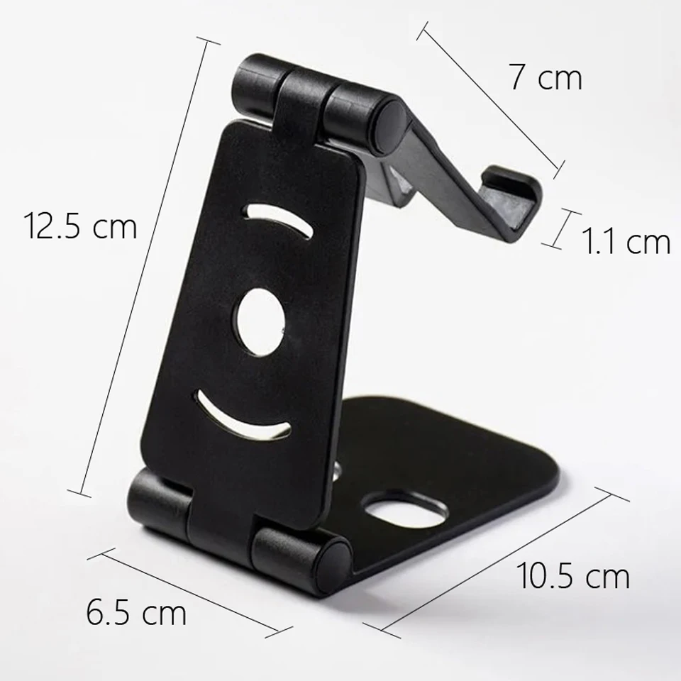 mobile phone stand for desk Portable Mini Mobile Phone Holder Foldable Desk Stand Holder 4 Degrees Adjustable Universal for iPhone Andorid Phone mobile stand for table