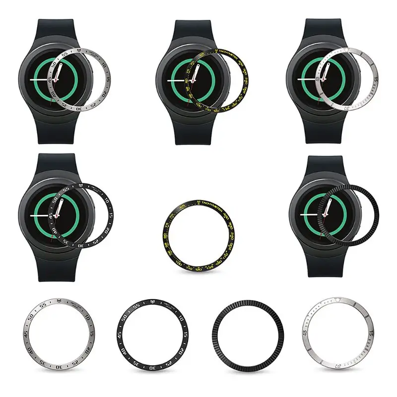 Антицарапина металлический ободок кольцо клейкая крышка samsung Galaxy Watch Active/gear Sport 42 мм аксессуары Антицарапина металлический ободок кольцо клейкая крышка samsung Galaxy Watch Active/gear Sport 42 мм аксессуары