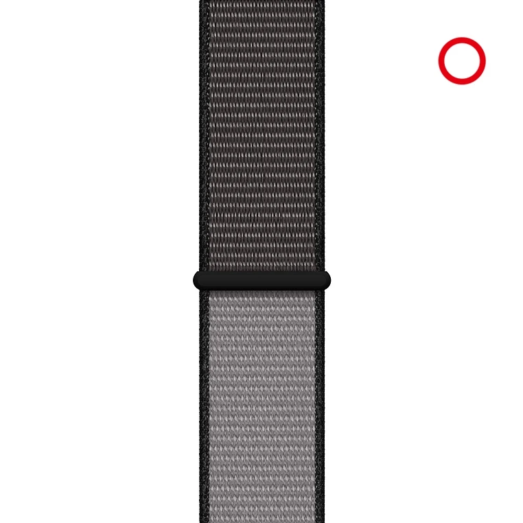 Anchor Gray URVOI Sport loop для apple watch 4 5 3 2 Ремешок светоотражающий ремешок для iWatch band двухслойный крючок и петля осень Аляска синий - Цвет ремешка: Anchor Gray