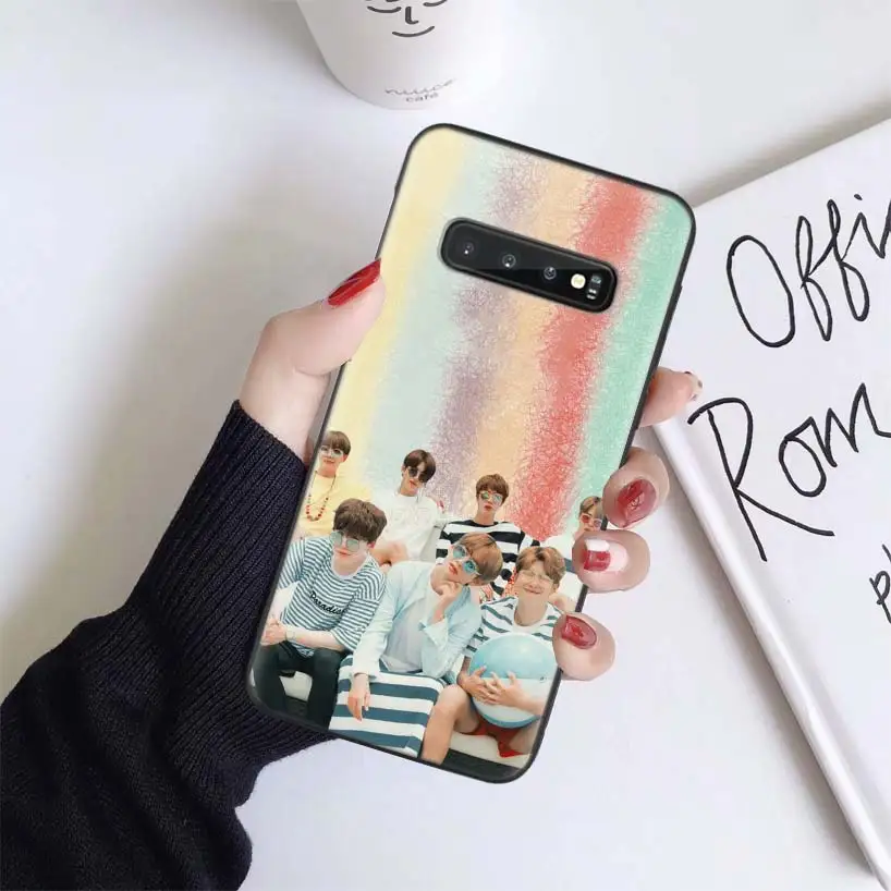 Ножные браслеты с корейской популярной KPop КОМАНДА черный чехол для samsung Galaxy A50 A70 A50S A10S A20S A10 A20E A30 A40 M40 M30S A80 мягкий чехол для телефона - Цвет: BS129-9