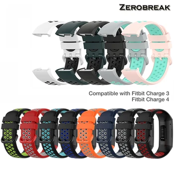 

Replacement Band For Fitbit Charge 3 Strap Silicone Band For Fitbit Charge 4 Breathable Bracelet Watch Band For Fitbit Charge 4