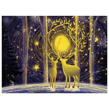 

Besegad 1000 Pieces Jigsaw Puzzles Toys Set for Kids Adults Develop Patience Focus Reduce Pressure Deer
