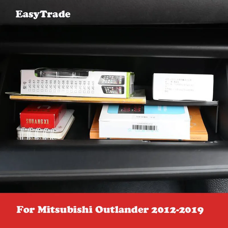 Автомобильный ящик для хранения копилок Mitsubishi Outlander 2012 2019 аксессуары коробка