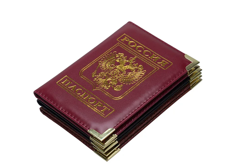 Zoukane русский двуглавый орел медь окантовка угол из искусственной кожи Passoport Чехол держатель кошелек Аксессуары для путешествий ZSPC65