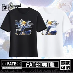 Fate Grand Order Saber Altria Pendragon T-Shirt Cartoon Anime Game Character Ishtar Mash Kyrielight T-Tops Short Sleeve Tee Top