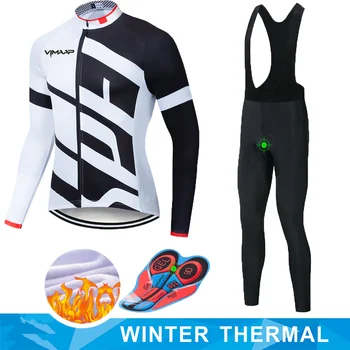 

Team ineos Cycling Jersey 9D Bib Set MTB Uniform Bike Clothing Mens Winter Thermal Fleece Bicycle Clothes Cycling Wear