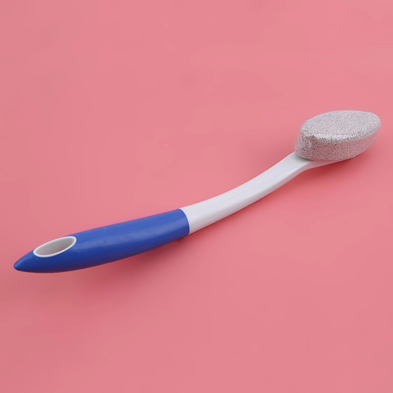 Blue Color Long Handle Foot Care Tool Practical Machine Hard Dry Dead Cuticle Skin Remover Pedicure Care Tool Hot Sale 1PC