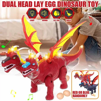 

Flying Dinosaur Toy Electric Real Sounds/Walk/Roar/Lay Eggs /Colorful Lighting Children Day Birthday Christmas Presents for Kids