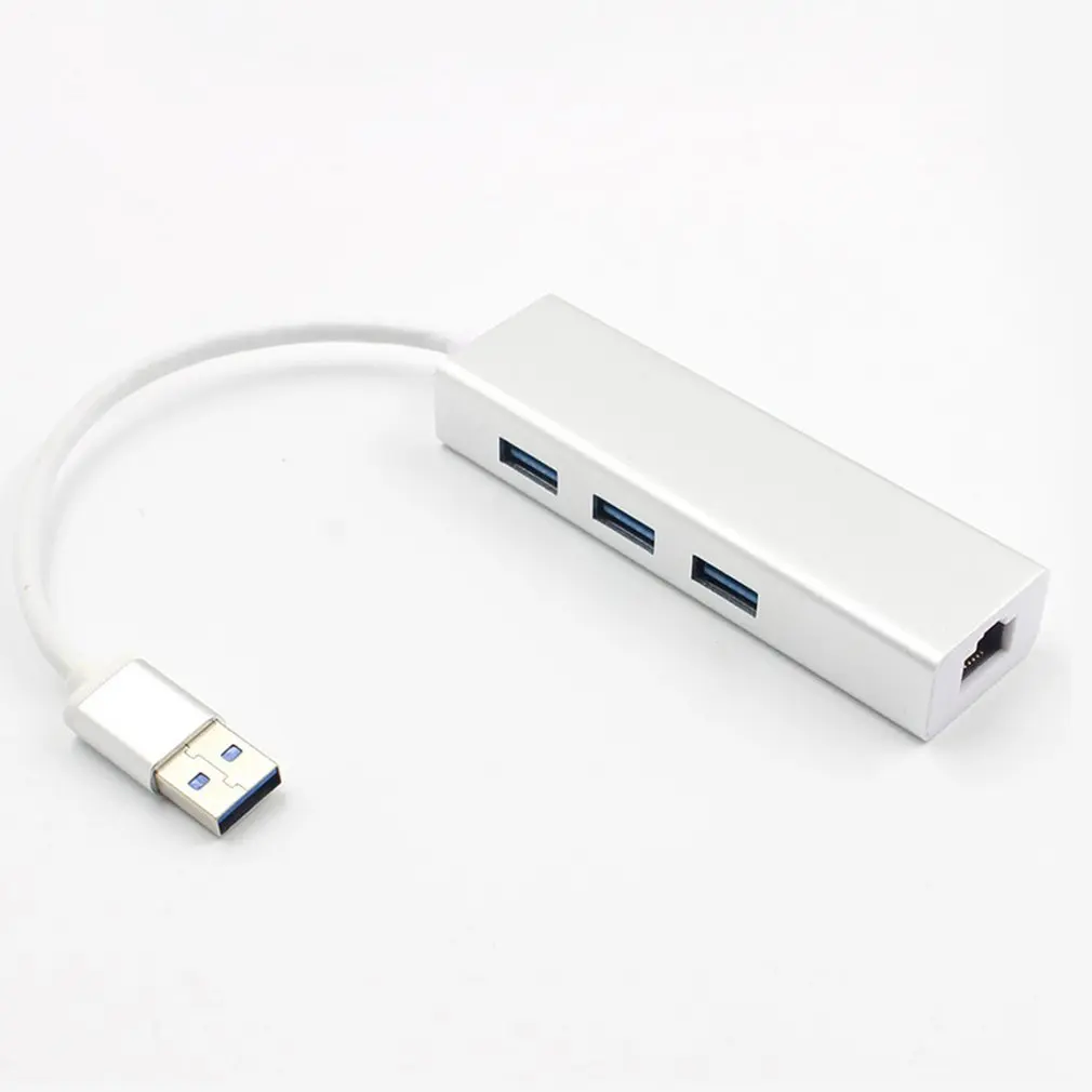 Usb3.0 сетевая карта+ 3-Порты и разъёмы Usb3.0 концентратор двойной Системы Бесплатный накопитель Алюминий сплав Usb3.0Hub+ гигабитный сетевой карты 5 Гбит/с